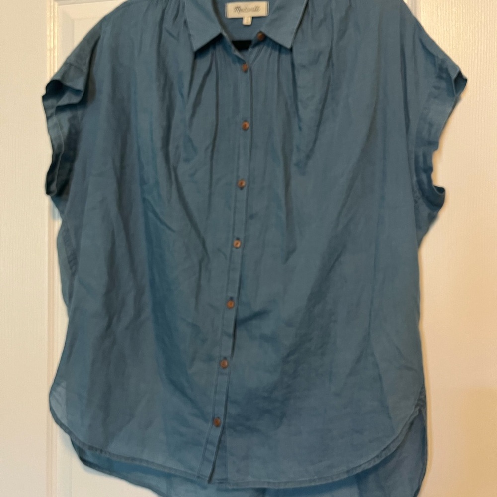 Madewell Blue Button-Down Shirt